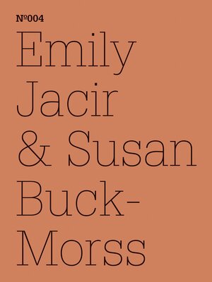 cover image of Emily Jacir & Susan Buck-Morss
